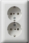 Gira E2FX6, Gira System 55 Wandsteckdose (WCD-Schaltger&auml;te) - 078327