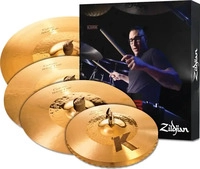 ZILDJIAN ZIK1250, ZILDJIAN K Custom, Hybrid Cymbal Pack, 14-1/4H/16+18Cr/20R