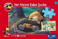 HUCH! 881984, HUCH! Der kleine Rabe Socke - Puzzle 1. 2 Puzzle mit 24 Teilen