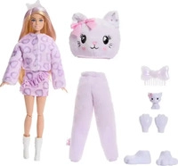 Mattel JJP64, Mattel Barbie Cutie Reveal Sweet Bows - Lila K&auml;tzchen