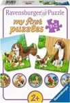 Ravensburger Verlag 05072, Ravensburger Verlag Kinderpuzzle 9x2 Teile - Tierfamilien
