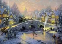 Schmidt Spiele 58450, Schmidt Spiele Winterliches Dorf (Puzzle)