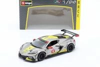 Chevrolet Corvette C8.R #4 Presentation Car 2020 grau / gelb 1:24 Bburago