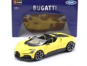Bugatti W16 Mistral Baujahr 2023 gelb 1:18 Bburago