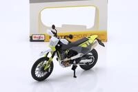 Husqvarna 701 Supermoto Baujahr 2023 schwarz / gelb / wei&szlig; 1:12 Maisto 94469