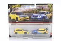 2-Car Set: Honda Civic Type R (EK9) 1999 & Honda Civic Type R 1:64 HotWheels...
