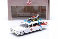 Cadillac Ecto-1 aus dem Film Ghostbusters 1984 wei&szlig; 1:24 Jada Toys