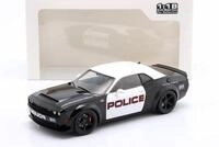 Dodge Challenger Demon Highway Police Baujahr 2023 schwarz / wei&szlig; 1:18 Solido