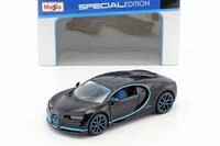 Bugatti Chiron World Record Car #42 J.-P. Montoya schwarz 1:24 Maisto