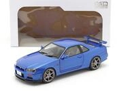 Nissan Skyline GT-R (R34) Baujahr 1999 bayside blau 1:18 Solido