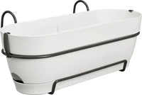 Elho 3741805045100, elho Balkonkasten vibia campana allin1, 50 cm - seidenwei&szlig;