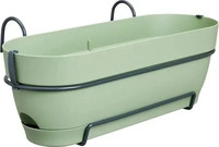 Elho 3741805035900, elho Balkonkasten vibia campana allin1, 50 cm - pistazien gr&uuml;n