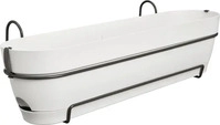 Elho 3741807045100, elho Balkonkasten vibia campana allin1, 70 cm - seidenwei&szlig;