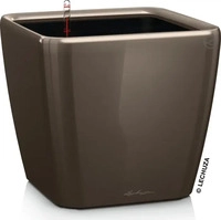 Lechuza 16125, Lechuza Pflanzgef&auml;&szlig; QUADRO Premium LS 21 - Taupe hochglanz