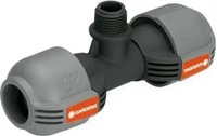 Gardena 2786-20, GARDENA T-St&uuml;ck 25 mm x 1/2"-Au&szlig;engewinde - 1 Stk