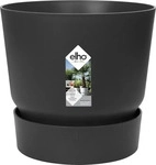Elho 3051701843300, elho greenville Topf rund 18 cm - living schwarz