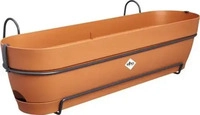 elho 3741807027000, elho Vibia campana Pflanzkasten Terracotta 70 cm mit Halter