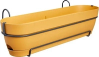 elho 3741807012500, elho Vibia campana Pflanzkasten Honiggelb 70 cm mit Halter allin1