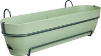 elho 3741807035900, elho Vibia campana Pflanzkasten Pistaziengr&uuml;n 70 cm mit Halter