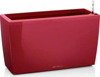 Lechuza 18829, LECHUZA Pflanzgef&auml;&szlig;e CARARO Scarlet rot hochgl&auml;nzend All-in-One