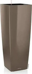 Lechuza 18234, LECHUZA Pflanzgef&auml;&szlig;e CUBICO ALTO Premium 40 Taupe hochglanz