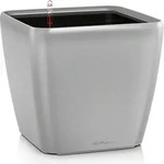 Lechuza 16128, LECHUZA Pflanzgef&auml;&szlig;e QUADRO LS 21 Silber metallic All-in-One
