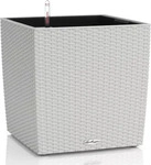 Lechuza 15387, LECHUZA Pflanzgef&auml;&szlig;e CUBE Cottage 40 Lichtgrau All-in-One
