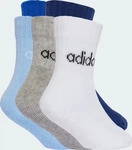 adidas - Linear Ankle Socken 5 Paar Kinder dark blue wei&szlig;/blau/grau