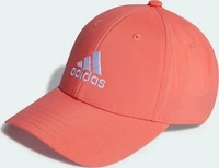 adidas - Embroidered Logo Lightweight Baseball Kappe Kinder preloved scarlet