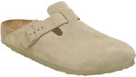 Birkenstock - Boston Suede Leather Sandalen Damen faded khaki 258186_1263