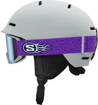 Salomon - Player Combo Helm inkl. Skibrille Kinder ice flow 260217_7220
