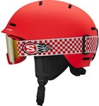 Salomon - Player Combo Helm inkl. Skibrille Kinder cherry tomato 260346_7220