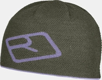ORTOVOX - Merino Logo Knit Beanie dark wild herbs gr&uuml;n Damen