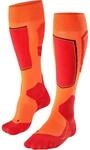 Falke Skiing 4 Advanced Herren Str&uuml;mpfe, orange 4043874496070