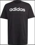 Adidas Sportswear Essentials Single Linear Embroidered Logo Herren T-Shirt, schwarz,