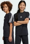 adidas 121133_HR6308, Adidas Future Icons 3-Streifen T-Shirt Kinder T-Shirt, schwarz