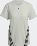 adidas 117644_HK6976, Adidas Train Icons 3-Streifen T-Shirt Damen T-Shirt, female
