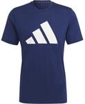 Adidas Train Essentials Feelready Logo Training Herren T-Shirt, blau 4065432947596
