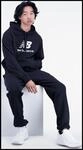 New Balance NB Essentials Stacked Logo Fleece Herren T-Shirt, blau, Gr. XXL