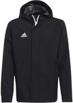 Adidas Entrada 22 All-Weather Jacke Kinder Fu&szlig;balljacke, schwarz 4065418830065