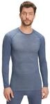 Falke Wool-Tech Light Regular Herren Unterhemd, blau 4043874791991