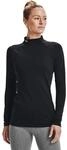 Under Armour UA ColdGear Authentics Mockneck Damen Longsleeve, schwarz 195251425303