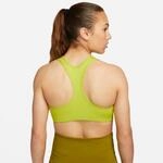 Nike Dri-Fit Swoosh Medium-Support Non-Padded Damen Bustier, gr&uuml;n 196156306681