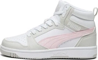 Puma 393831_04, Puma Rebound V6 Mid Kinder Freizeitschuhe, wei&szlig;, Gr&ouml;&szlig;e 39