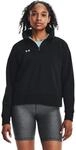 Under Armour Rival Fleece Half-Zip Damen Sweatshirt, schwarz, Gr. L 0196883841035