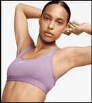 Nike Swoosh Light Support Non-Padded Damen Bustier, lila, Gr. S 0196608848974
