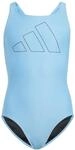 Adidas Performance BIG Bars Swimsuit M&auml;dchen Badeanzug, blau 4067887687386