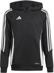 Adidas Tiro 24 Training Kinder Kapuzensweater, schwarz 4066757940828