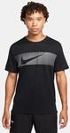 Nike Miler Flash Dri-Fit UV Herren T-Shirt, schwarz 196975998920