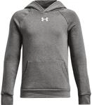 Under Armour Rival Fleece Jungen Kapuzensweater, grau, Gr. M 0196884790684